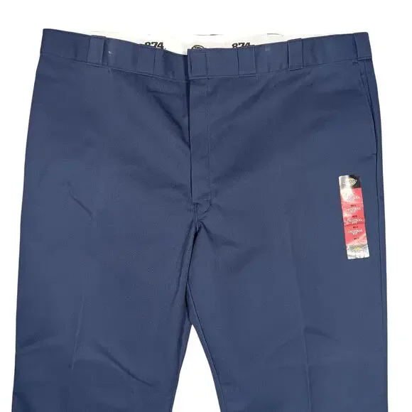 Dickies 874 Original Fit Work Pants Size 48 x 32 Blue NWT - Picture 3 of 10